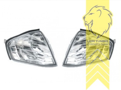 Frontblinker für Mercedes Benz SL R129 Cabrio chrom Klarglas