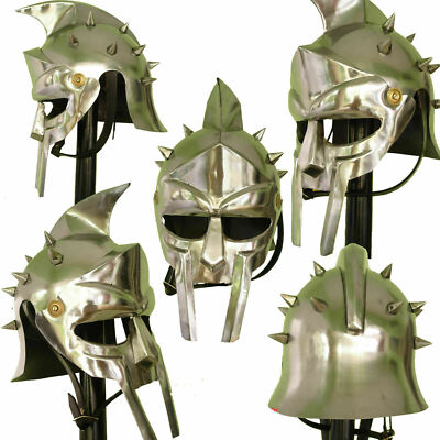 Römischer Gladiator Maximus Helm (mit kostenloser Baumwollinnenpolsterkappe)