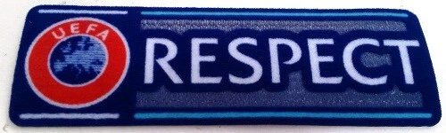 MARKENLOS Patch UEFA Respect circa dal 2012 nuova