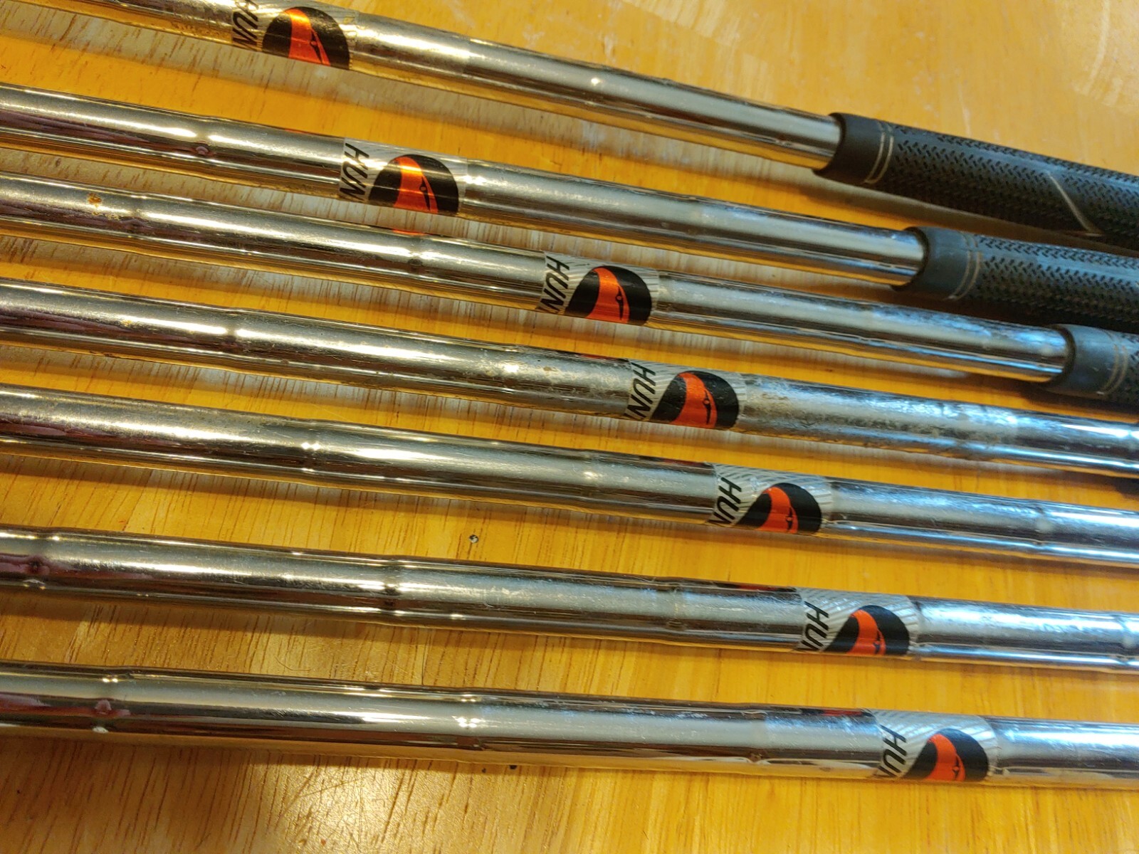 KSA First Flight set of irons, 3 thru 9 , Soft2 grips ,Hunter steel shafts. eBay