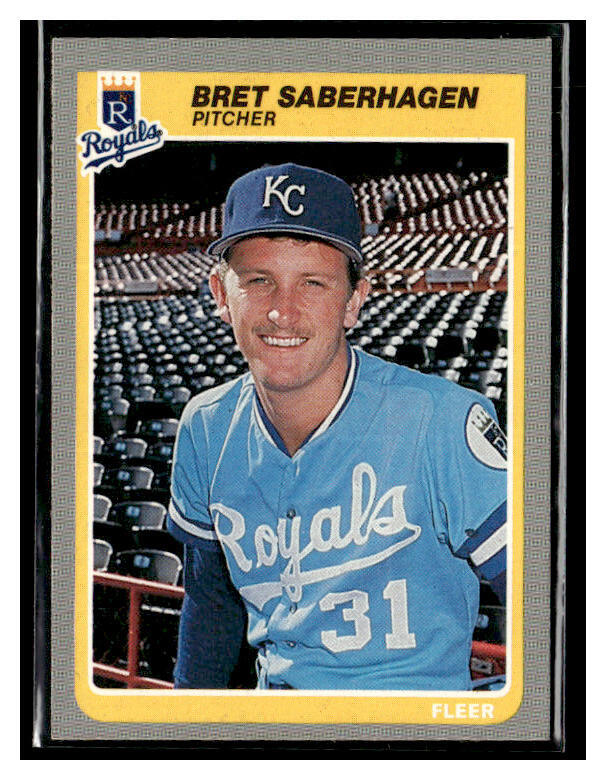 1985 Fleer #212 Bret Saberhagen RC