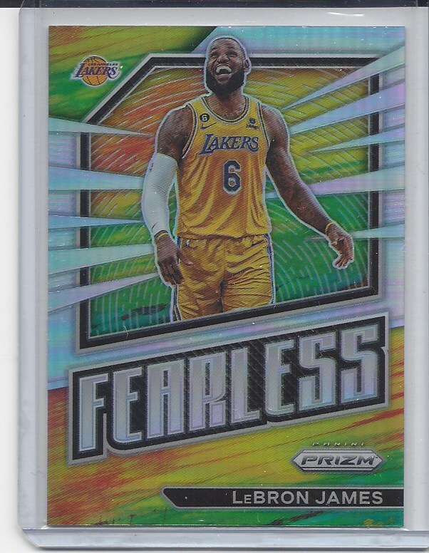 LEBRON JAMES 2022-23 PANINI PRIZM FEARLESS SILVER PRIZMS #18 | eBay