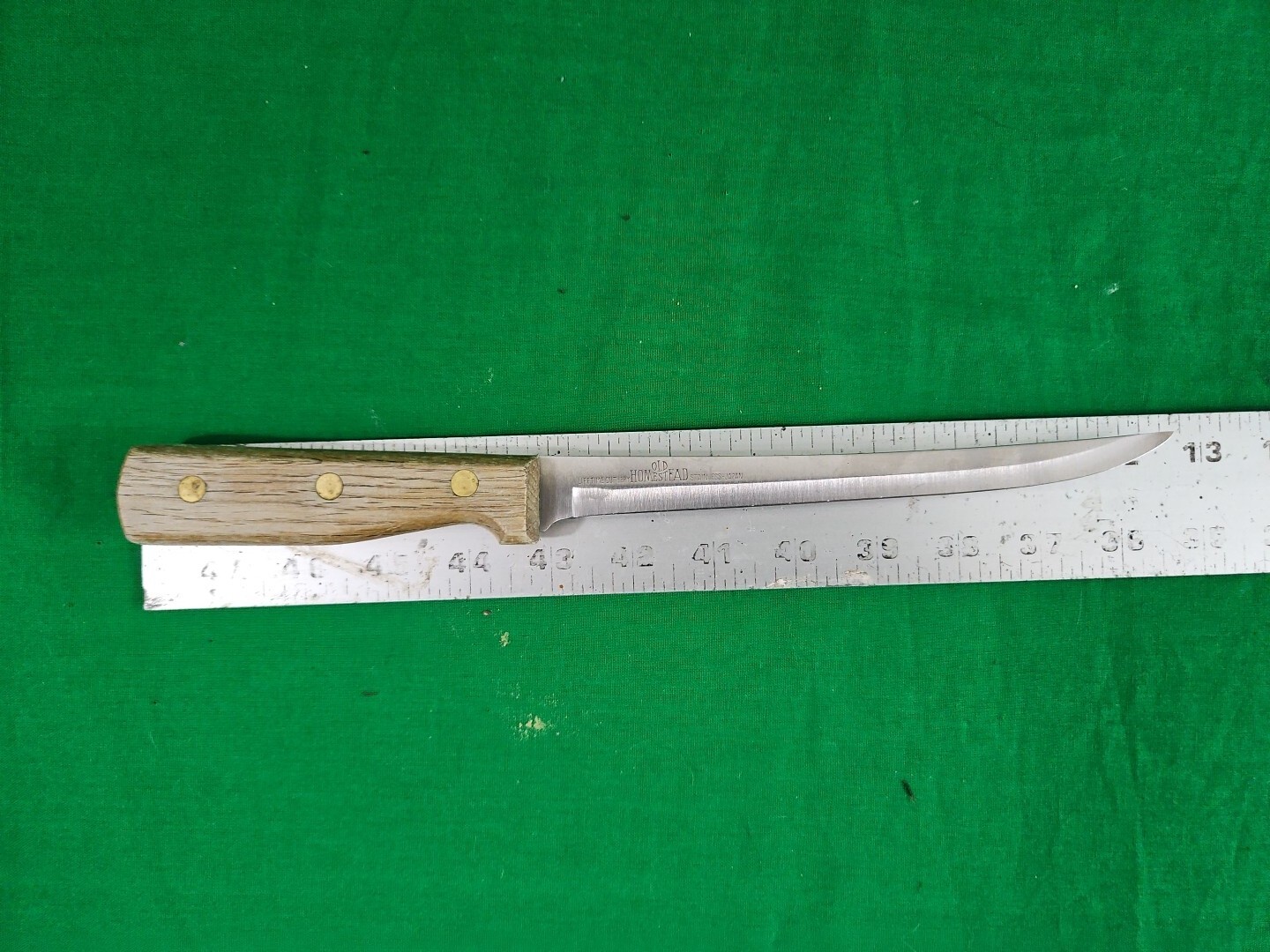 Old Homestead Cutlery Stainless Japan 7.5" Blade Filet Knife Full Tang 