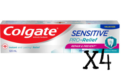 4 PACK  Sensitive Pro-Relief Enamel Repair and Prevent Toothpaste 120ml Each