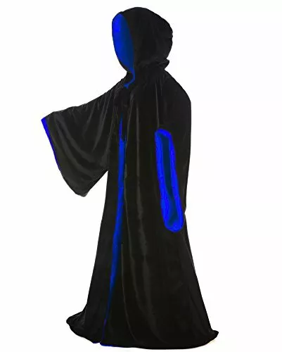 Samtkleid Halloween Mantel schick Cosplay Kostüm - Bild 17 von 39