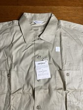 NOS New Old Stock Sanforized Langale short sleeve shirt 17 with tags Made in USA