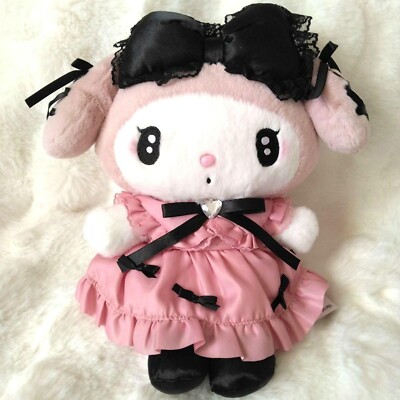 SANRIO Midnight Merokuro MY MELODY KUROMI Plush Stuffed Doll Toy