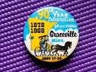 1968 Vintage GRACEVILLE Minnesota 90th Year Cellebration Pinback Button  — photo 2