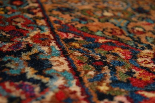 AUTHENTIC KARASTAN MULTICOLOR PANEL KIRMAN PATTERN #717 RUG CARPET ,,2'6" x 4'3" - Picture 11 of 13