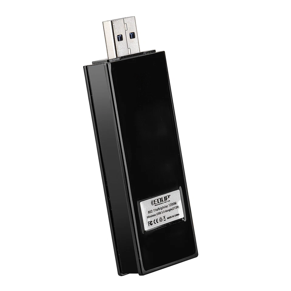 USB 3.0 WiFi Adapter Dual Band AC 5.8GHz 1200Mbps Laptop Wireless Network Card - Image 3 of 4