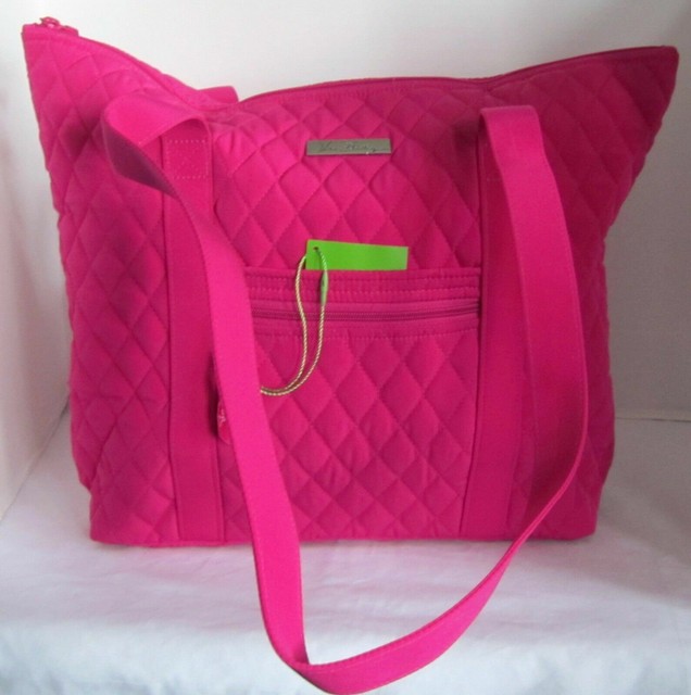 Vera Bradley Women Purse Shoulder Bag Handbag VILLAGER FUCHSIA solid