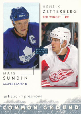 2002-03 UD Artistic Impressions COMMON GROUND #12 MATS SUNDIN /HENRIK ZETTERBERG