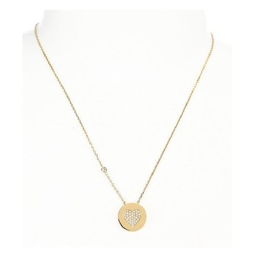 michael kors gold pendant necklace