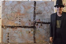 Mark Little original,painting,60”x48”Acrylic,Abstract,36,extra Large,Giant,XL