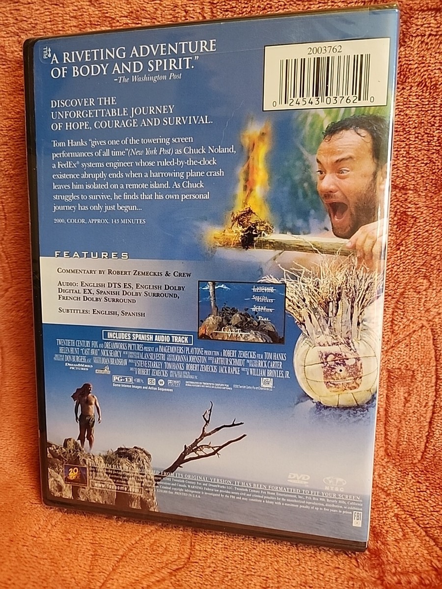 Cast Away DVD Starring Tom Hanks. Full Screen. New / Sealed | eBay