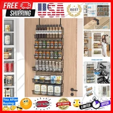 Space-Saving 6-Tier Spice Rack - Durable Wall Mount Storage, 2 Sizes Available