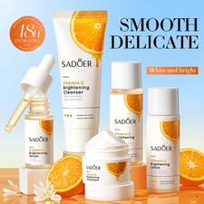 SADOER 5-Piece Vitamin C Skincare Gift Set – Complete Daily Facial Care