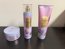 3 PC Bath  Body Works VANILLA EASE Fragrance Mist  Body Cream  Body Butter