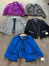 NEW Kasper Blazers Choose Size 16, Size 16W, Size 18 Purple, Brown, Black, Blue