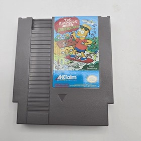Simpsons Bart vs Space Mutants (Nintendo NES) scatola, gioco, manuale