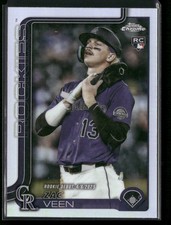 2025 Topps Chrome Update ZAC VEEN #USC186 Refractor RC Rockies