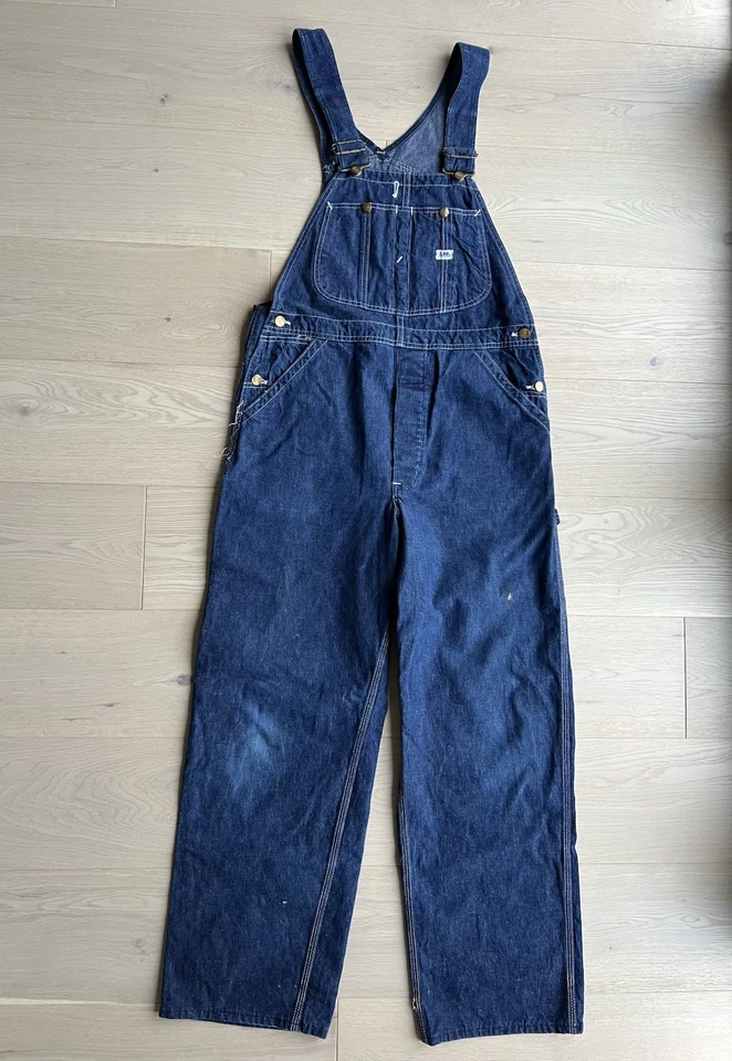 Lee Denim Overalls  Vintage 32-34 Waist - Image 2 of 4