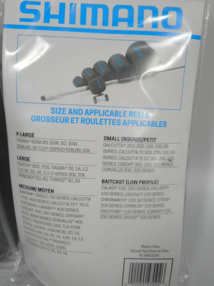 Cubierta de carrete baitcast de neopreno Shimano BC‐ANRC820A - Carrete de fundición de bajo perfil Prot Foto 3 de 3