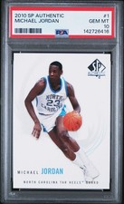 2010-11 Upper Deck SP Authentic Michael Jordan #1 PSA 10 Gem Mint Chicago Bulls