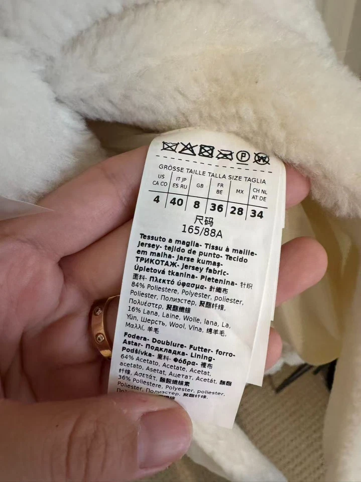 Abrigo largo beige mezcla lana mujer Intrend Max Mara talla 40/US 4 Foto 4 de 4