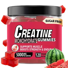 Watermelon Creatine Monohydrate Gummies No Ad...
