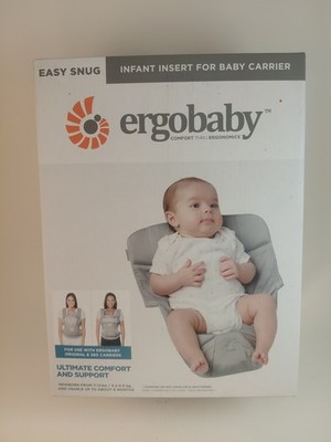 ERGObaby 'Easy Snug' Cotton Poplin Baby Insert in Grey - New In Factory Box Seal