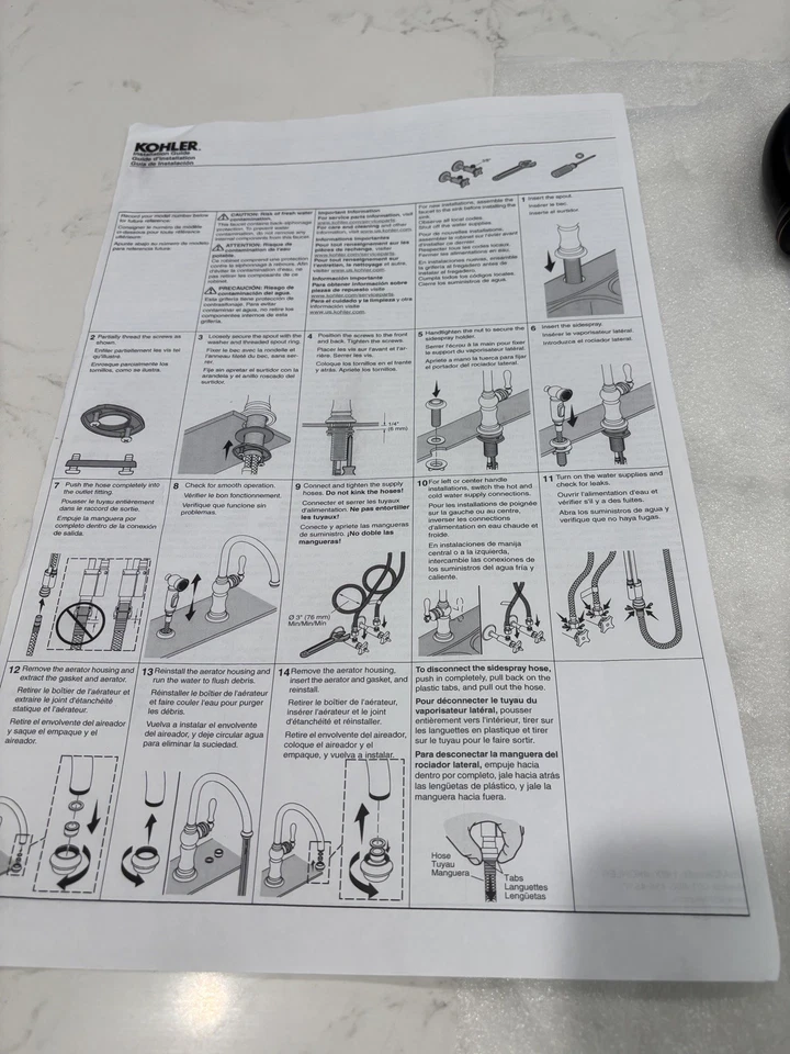 Kohler 99264 2BZ Artefactos Cocina Bar Fregadero Grifo Vibrante Bronce Cepillado Foto 3 de 4