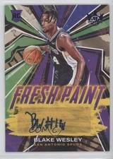 2022-23 Panini Court Kings Fresh Paint Sapphire 15/25 Blake Wesley Auto 13hf