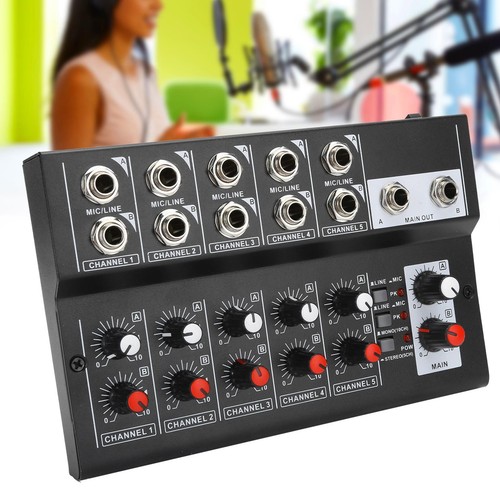 10 Kanal tragbarer Audio -Sound -Mixer Karaoke -Mikrofonverstärker EU -Stecker - Bild 10 von 12