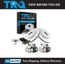 TRQ Front Brake Calipers Pads & Rotors Fits 2005-2010 Escape 2005-2009 Mariner