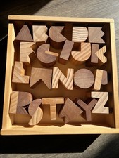 Alphabet Blocks by Pat Kim Areaware FLAWS PLEASE READ