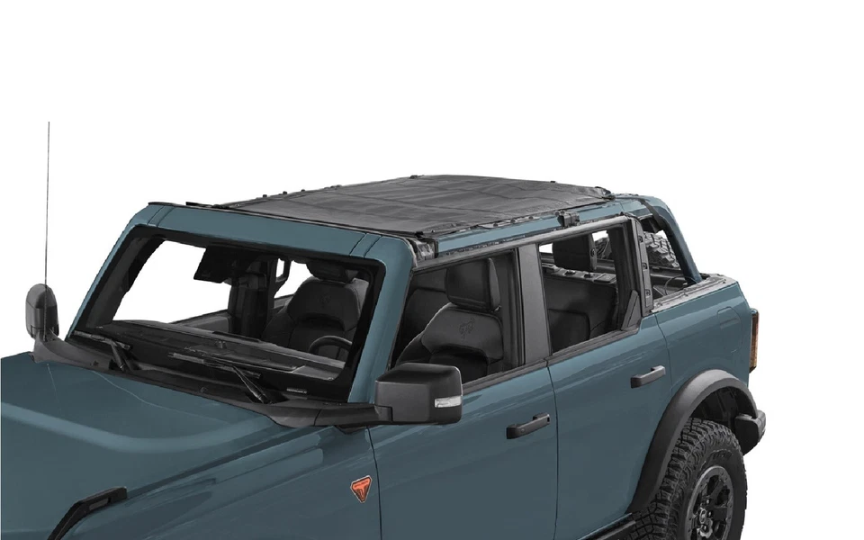 Bestop 52421-11 Mesh Fabric Access Bimini Sunshade Soft Top for Ford Bronco Foto 2 de 4