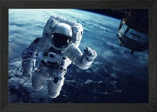 astronaut pop art Framed Wall Art Poster Canvas Print Picture
