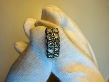 18K Yellow Gold Diamond Band Ring Size 7 Roun...