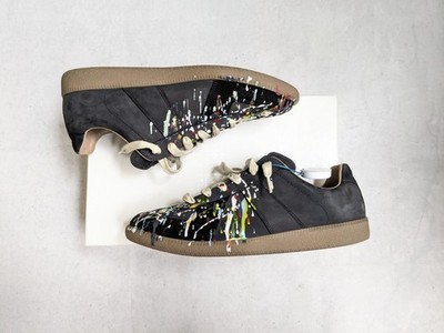 Maison Margiela GAT Sneakers Men 10.5 43.5 Black Suede Leather