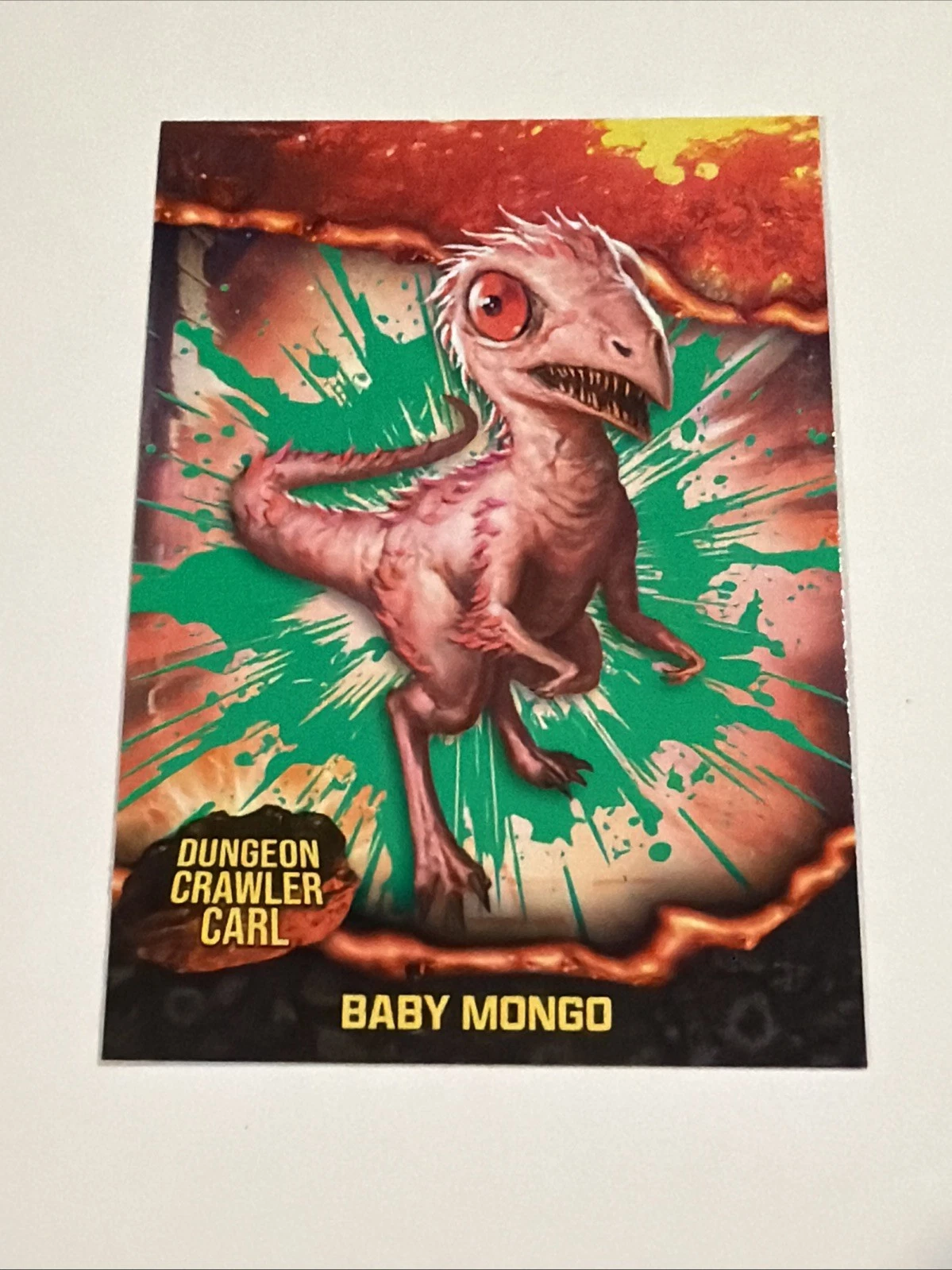 Borant Dungeon Crawler Carl Baby Mongo #22 Emerald Green Variant Card - product detail image 1