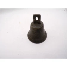 Vintage Brass School Bell Rustic Farmhouse Decor Small Metal Dinner Call