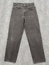 Vintage Levi  s 550 Black Jeans 30x30 Tapered Relaxed Fit 90s Orange Tab