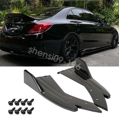 Rear Side Splitter Corner Apron Spat Diffuser For Mercedes-Benz C200 C300 CLA250