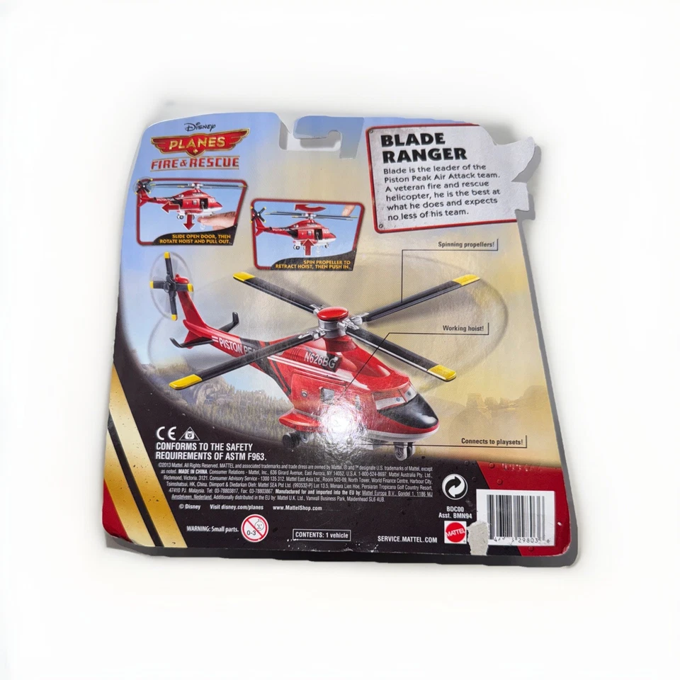 Nuevos aviones Disney Pixar Blade Ranger con polipasto de trabajo bomberos y rescate - juguete raro Foto 3 de 4