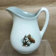 Vintage Ebrink USA Equestrian Horse 5" Creamer