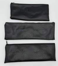3 Pack Shure Wireless Microphone Bag Zipper Pouch Case, Black Vinyl - 2 XL 1 Reg