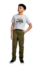 Levi's Boys Cargo Pull On Pant Size 8, Army Green