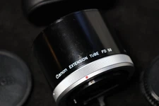 Vintage Canon FD Mount Extension Tube 50mm, Macro Photography