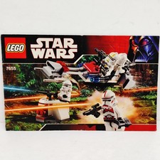 Lego 7655 Clone Trooper Battle Pack Instruction Manual Only Star Wars